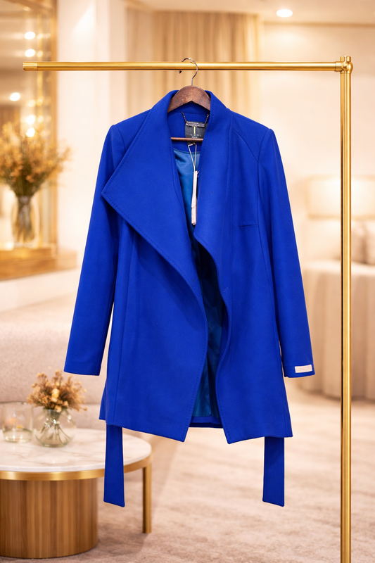 Ted Baker Short Wool Wrap Cashmere Coat